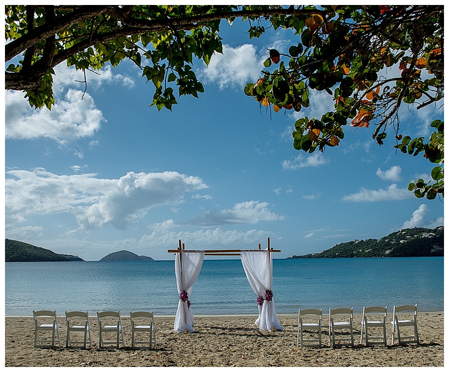 magens bay beach wedding venue in st thomas